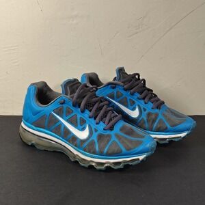 Vintage Nike Air Max Womens 8 Blue Grey Hyperfuse Running Shoes 2011 429890-410